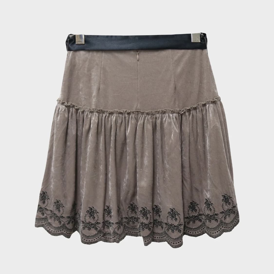 레스트로즈 히메갸루 벨벳 리본 미니스커트 61137 상품이미지2