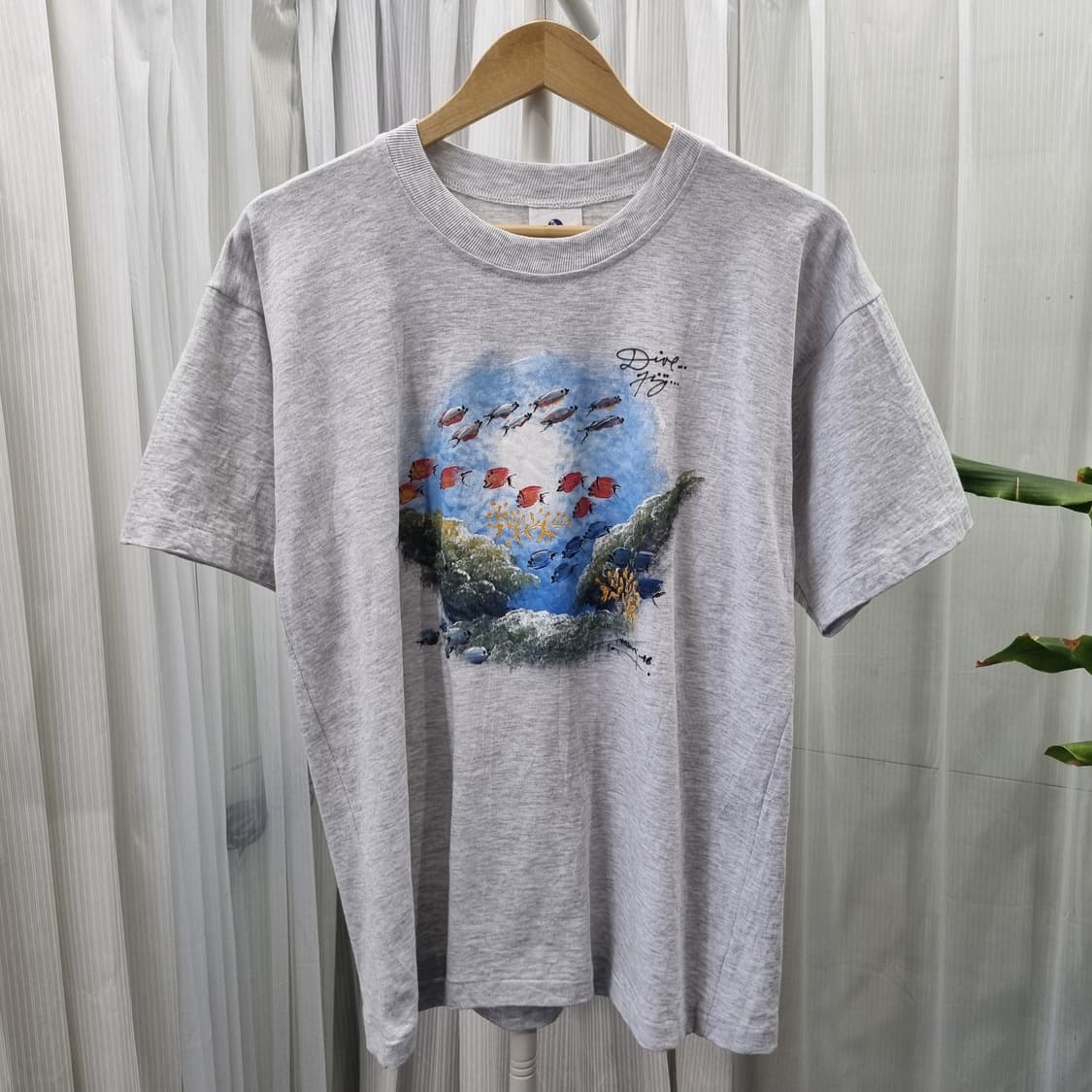NADI HANDICRAFT 페인팅 프린트 티셔츠 1998 상품이미지1
