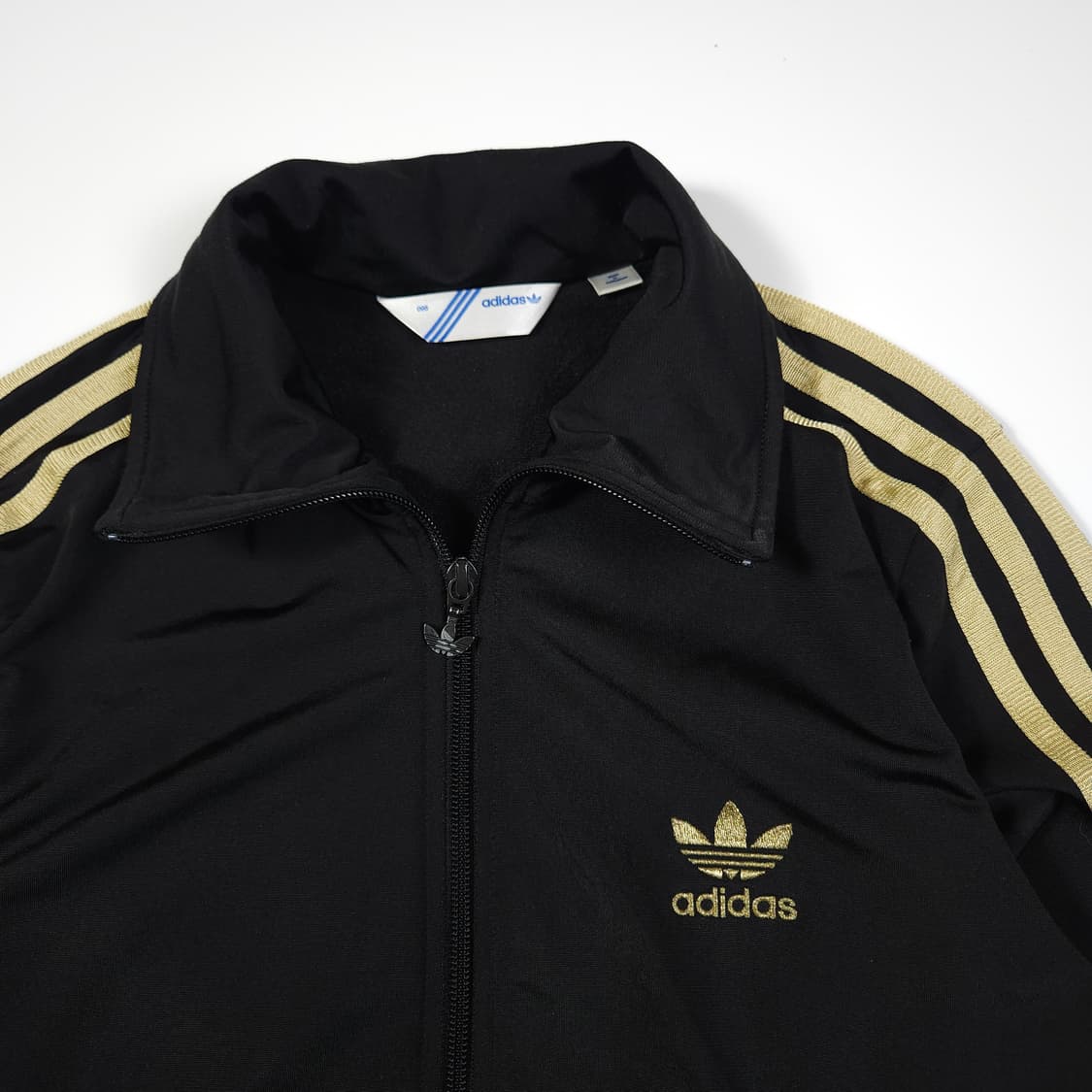 아디다스 파이어버드 빅로고 트랙탑 검/금 상품이미지2