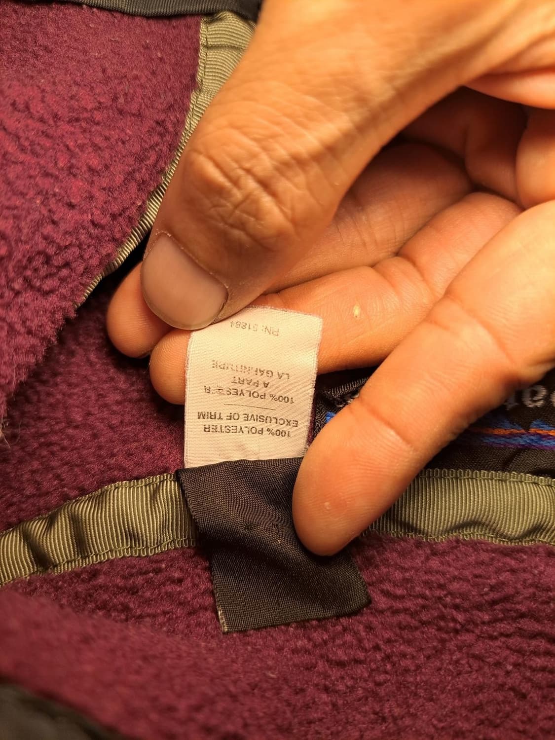 90s 파타고니아 신칠라 스냅-T 퍼플 자메이카 상품이미지6