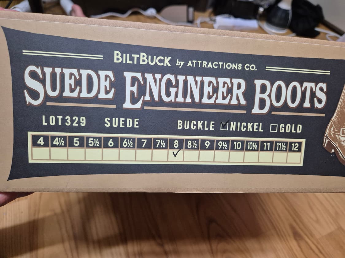 어트랙션즈 스웨이드 엔지니어부츠 lot 329 상품이미지4