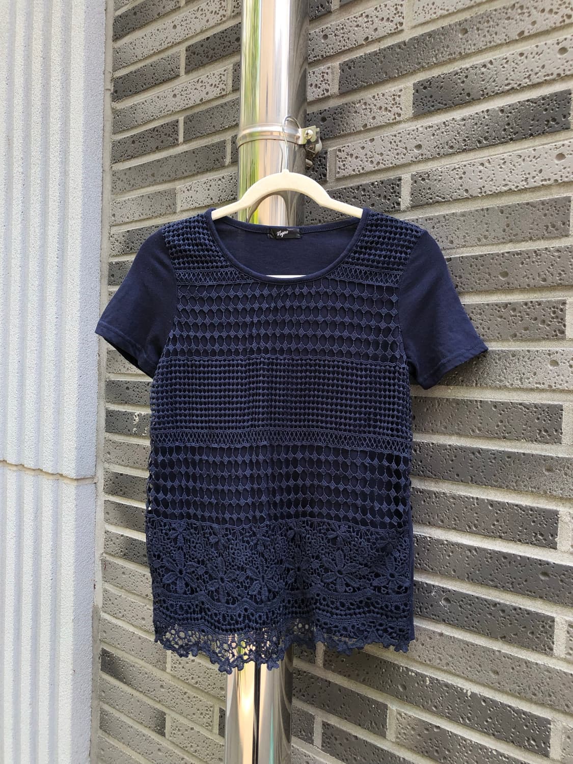 vintage lace knit tee 상품이미지1