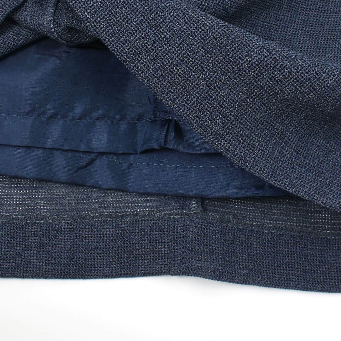 일본 빈티지 네이비 블루 여름 드레스 블라우스 스커트 셋업 투피스 상품이미지10