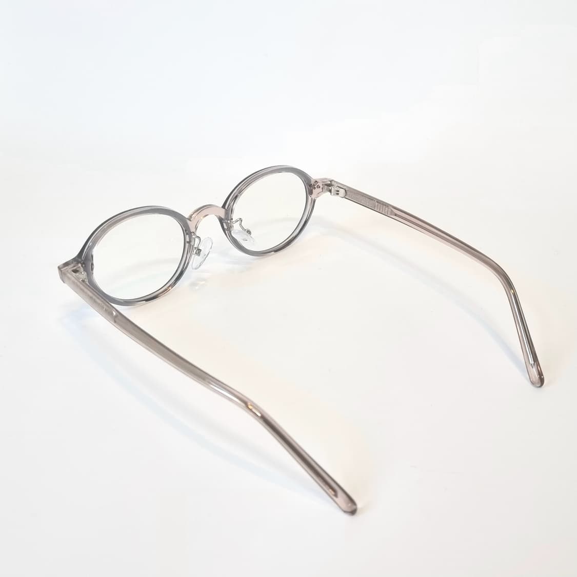 오벌 인디언핑크&그레이 코받침있는 뿔테 상품이미지6