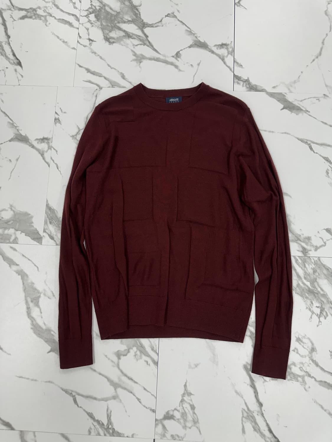 아르마니진 패턴 니트 상품이미지1