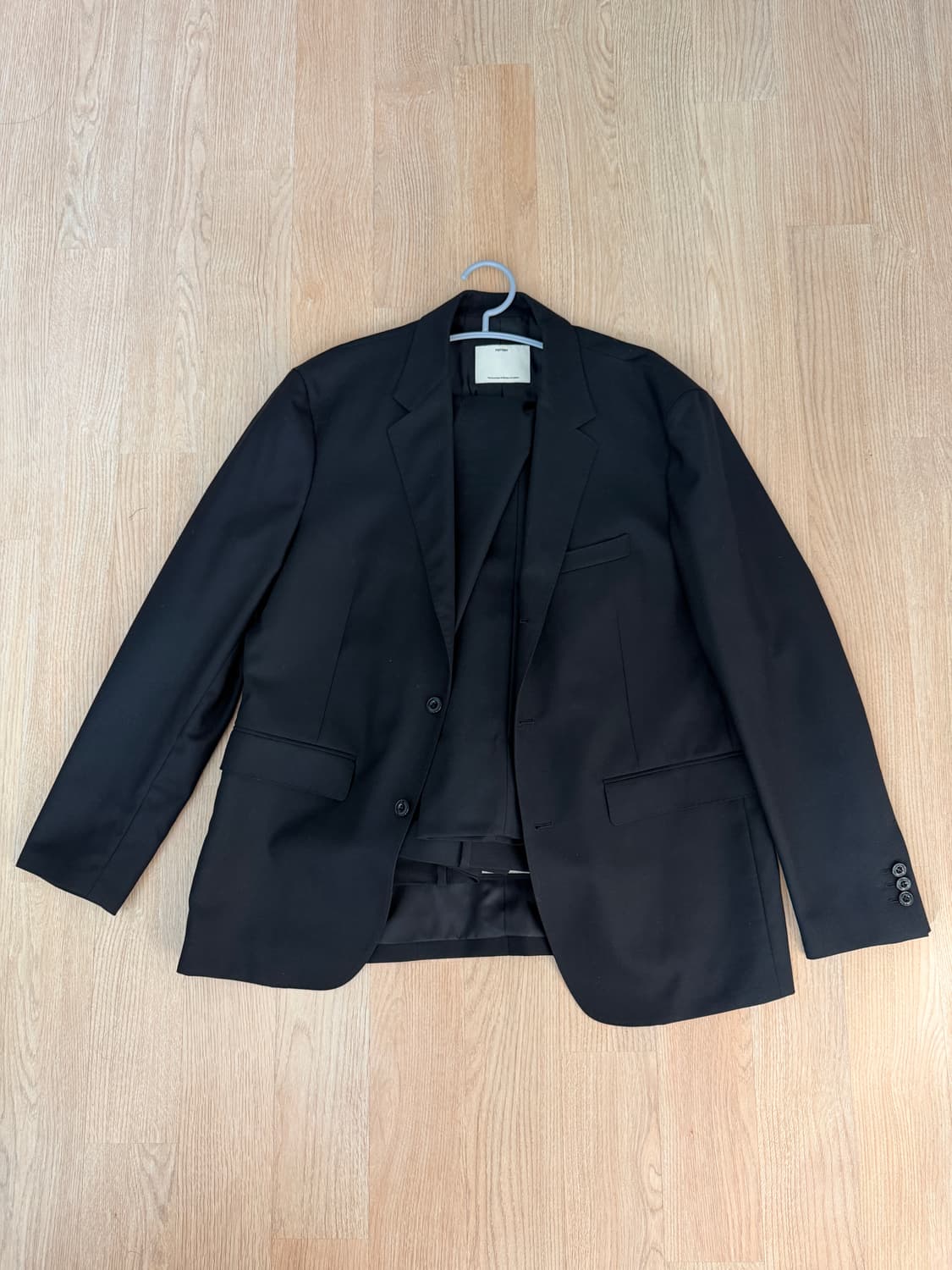 포터리 비즈니스 수트 셋업 블랙 (자켓 4 / 하의 3) 상품이미지5