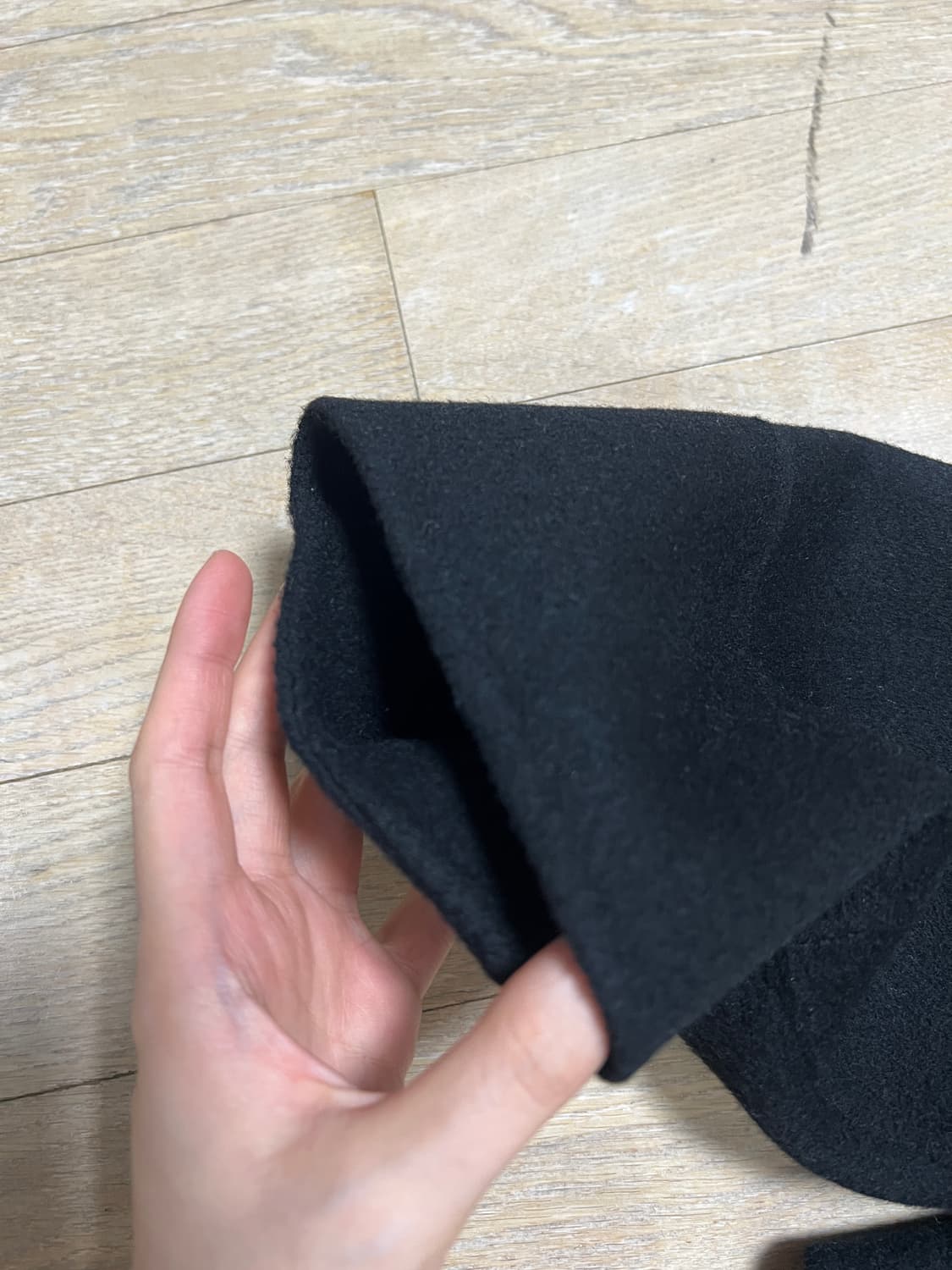 뮤제 캐시미어 떡볶이 반코트 상품이미지3