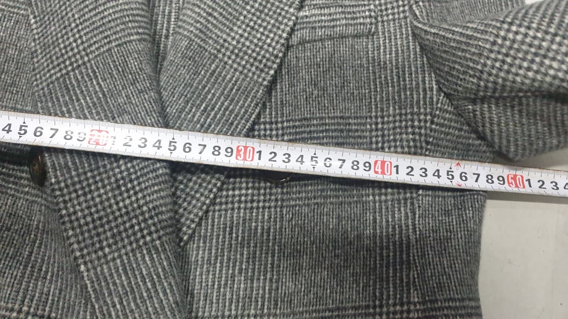 발렌시아가 체크 더블 롱 코트 38 여성 상품이미지7