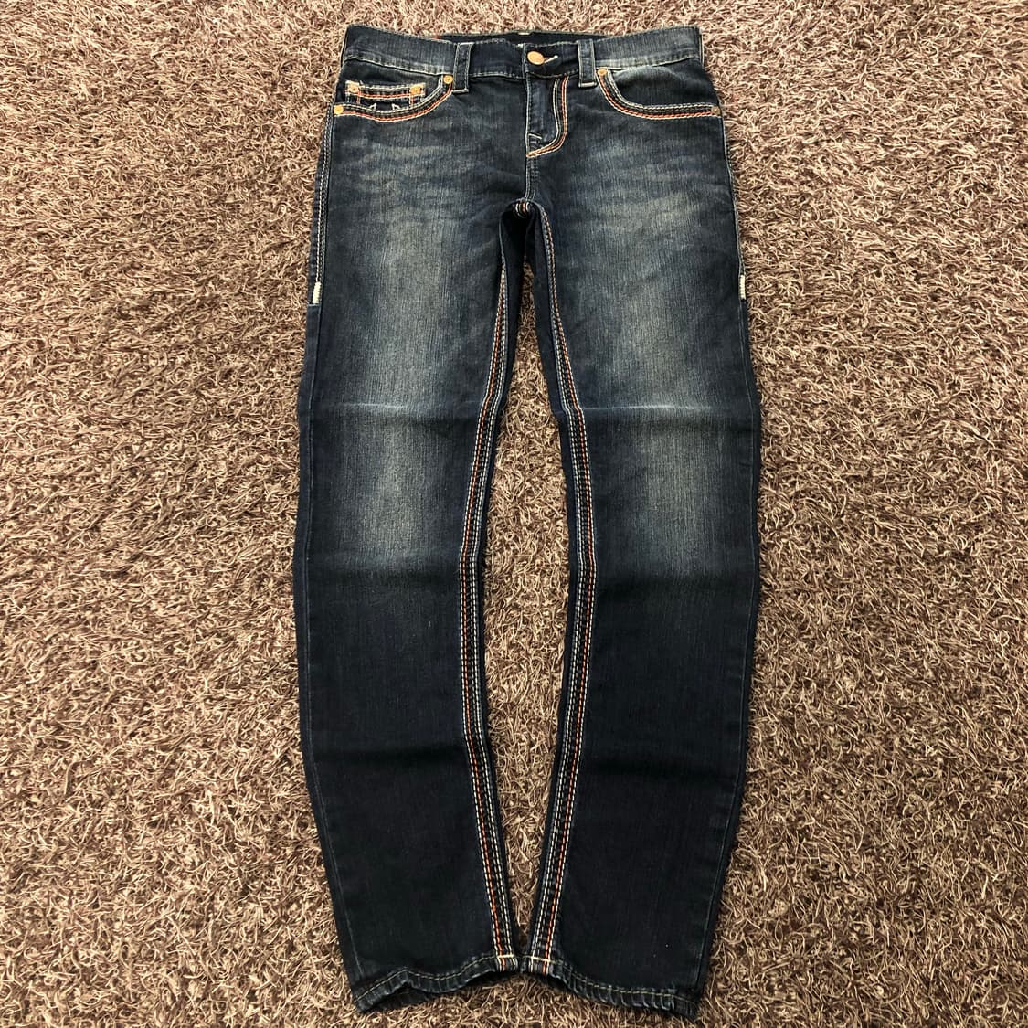 트루릴리전 스티치 워싱 데님 팬츠 상품이미지2