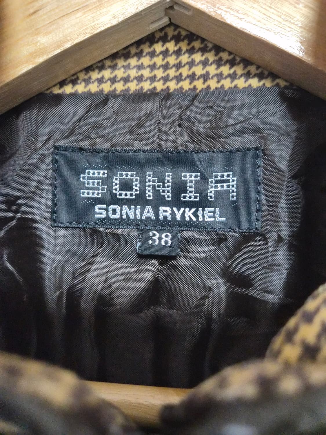 소니아니키엘SoniaRykiel 하운드 투스 라이더 자켓 38사이즈 -  상품이미지4