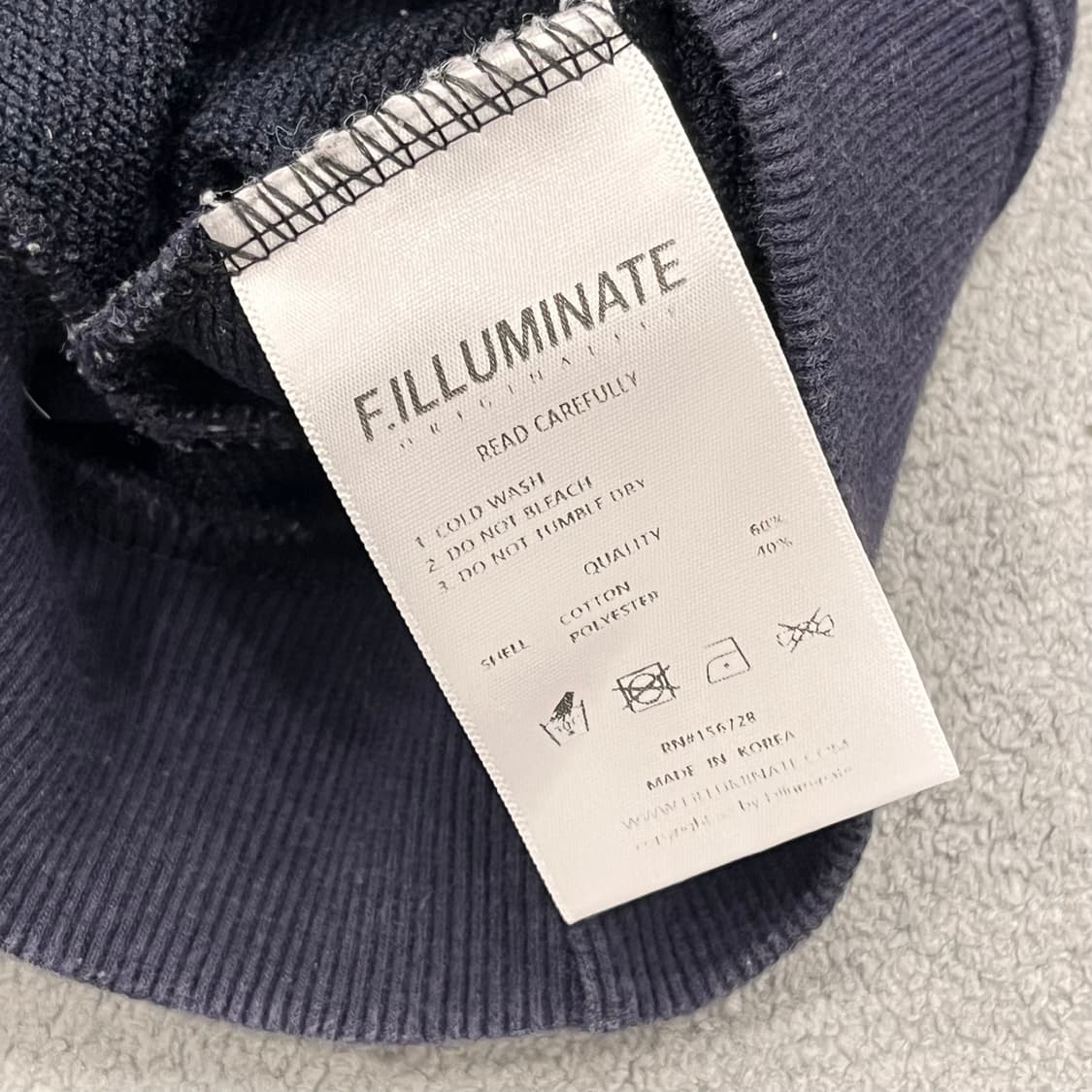 L F.ILLUMINATE 남색 후드티 1998  상품이미지5