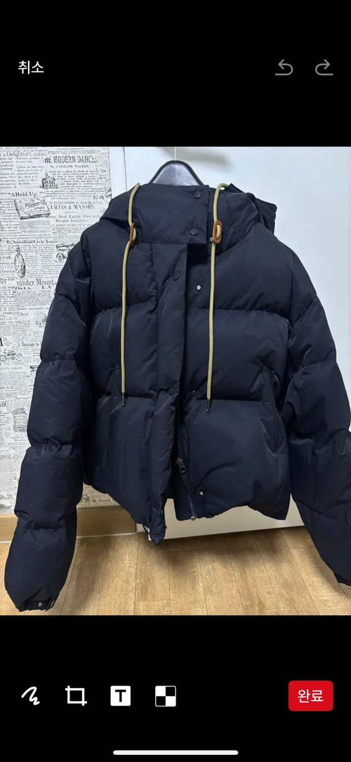 낫띵리튼 크롭 숏패딩 다크네이비 상품이미지3