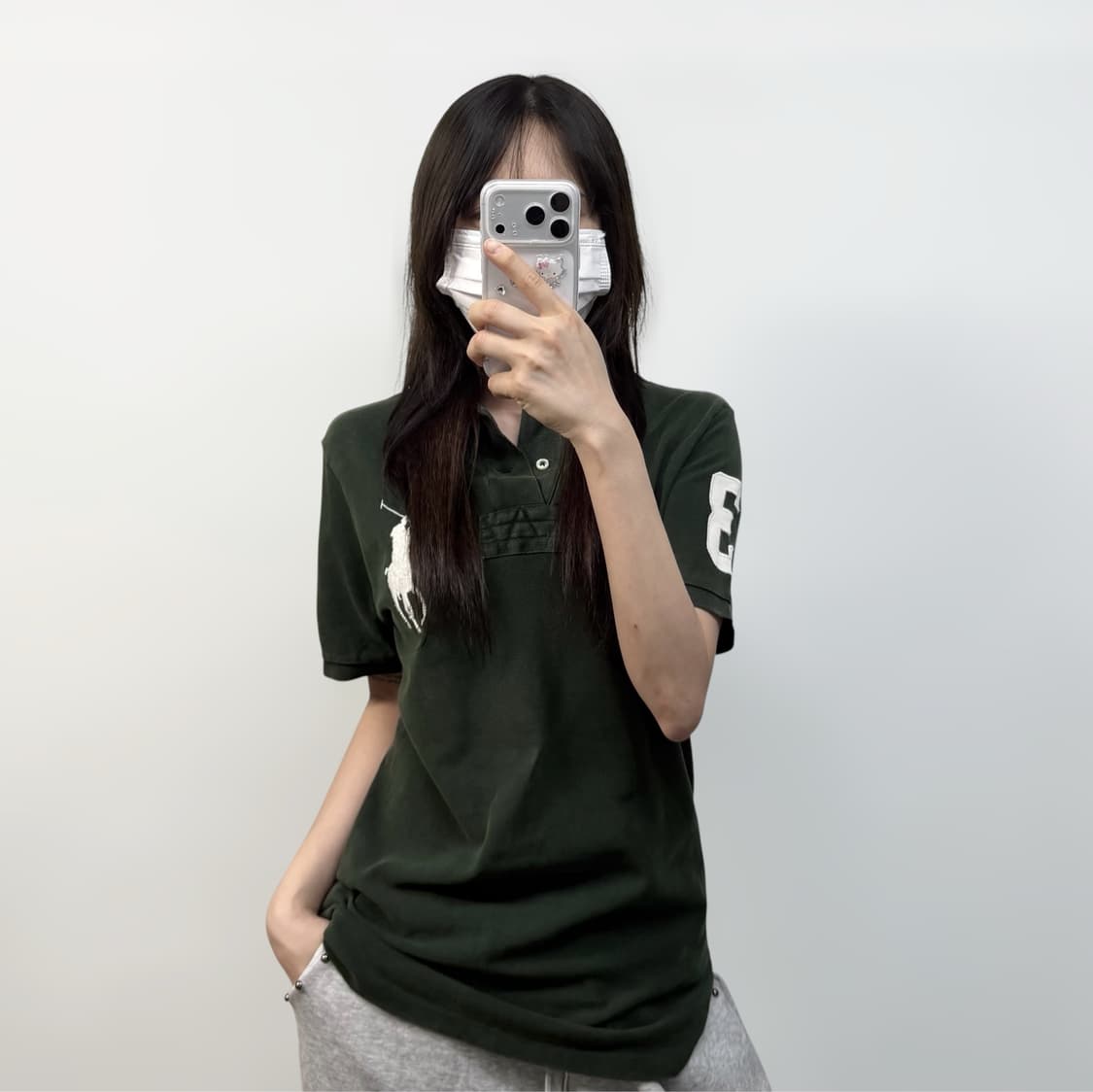 폴로 랄프로렌 빅 포니 자수 카라티 딥그린 상품이미지1