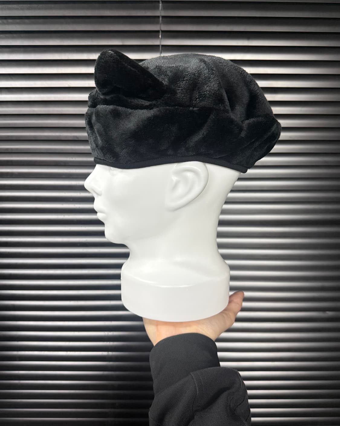 Deany 악마 뿔 데빌 털 단모 베레모 모자 일본 고스 펑크 로리 갸루 상품이미지2