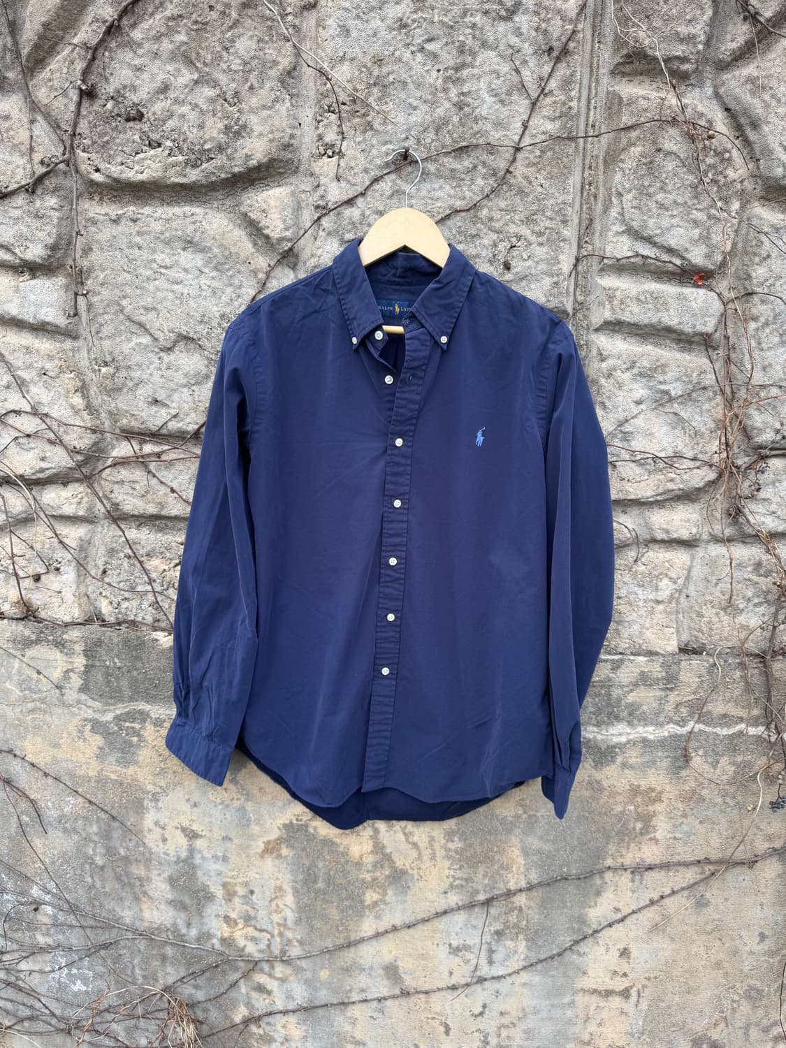 폴로 랄프로렌 빈티지 부드러운 코튼 셔츠 네이비 L 상품이미지1