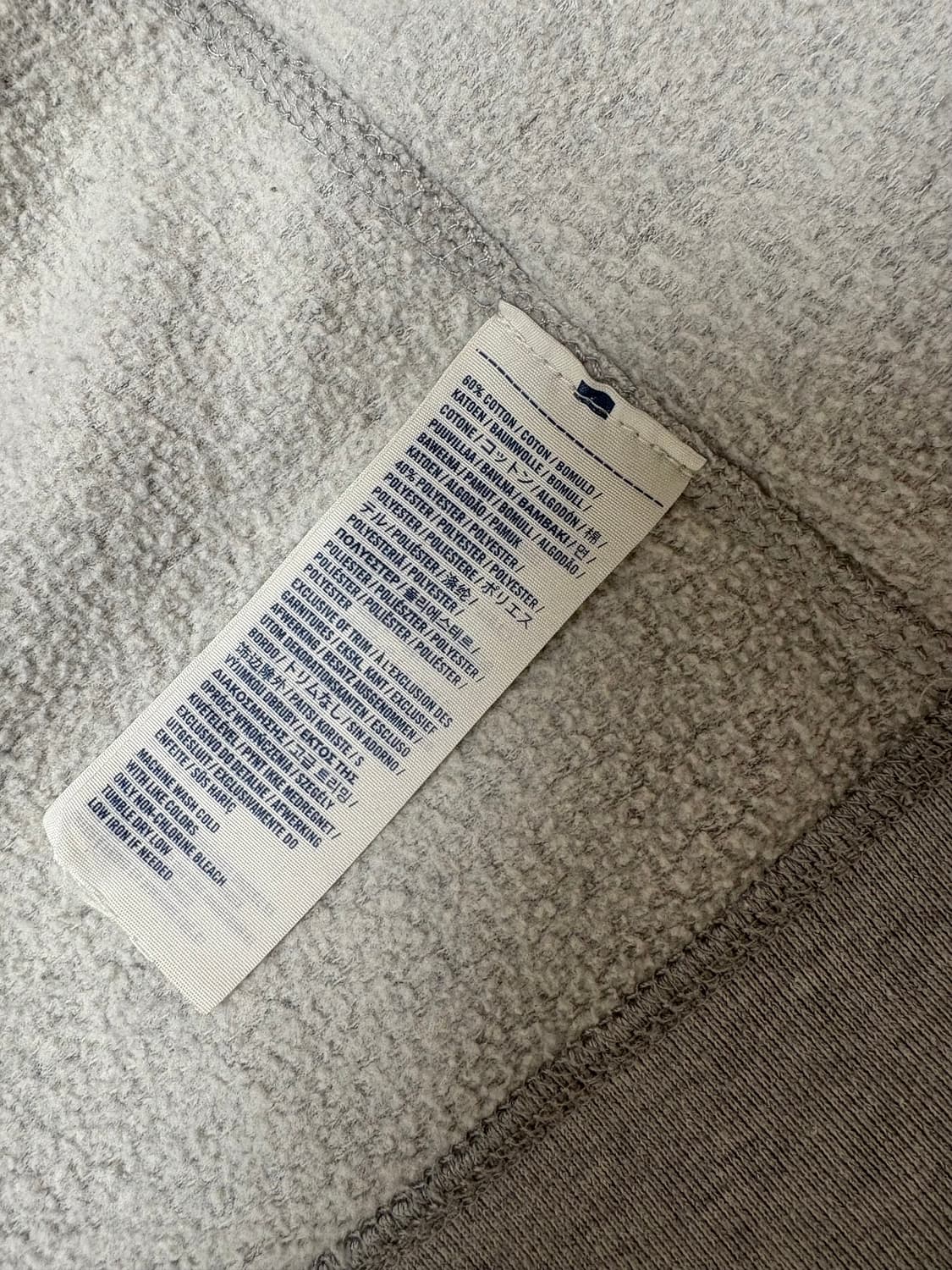 아베크롬비 후드집업 그레이 딱붙핏 상품이미지5