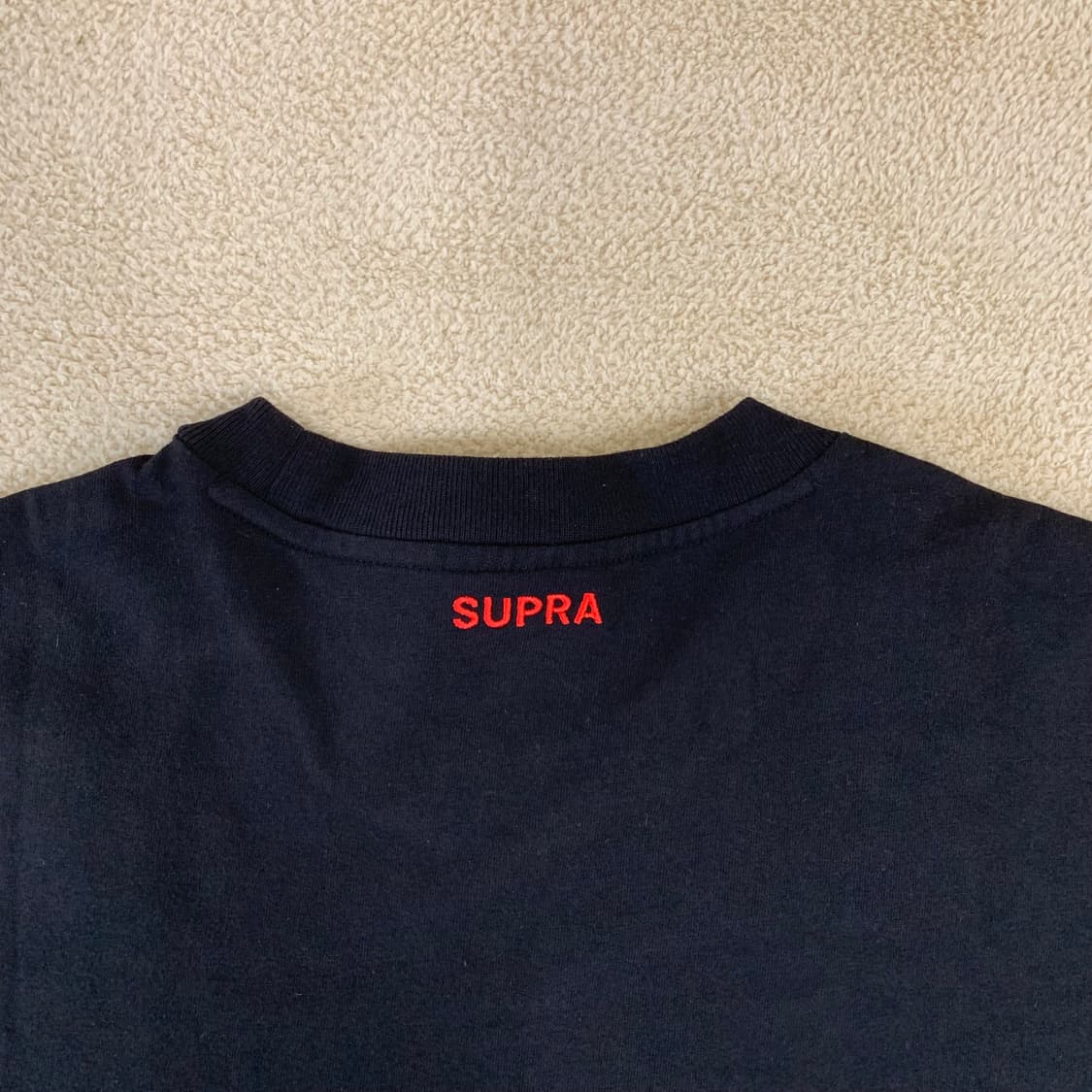 SUPRA 수프라 빅로고 오버핏 반팔티셔츠(XL/블랙) 여름티 상품이미지7
