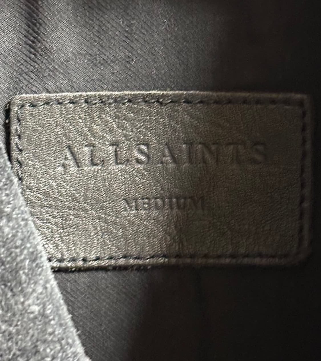 올세인츠 블랙 스웨이드 트러커M 상품이미지3