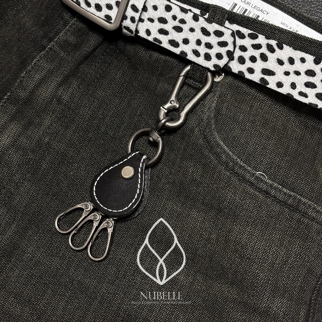 🌗 Vintage leather keyring / 빈티지 소가죽 키링 상품이미지2