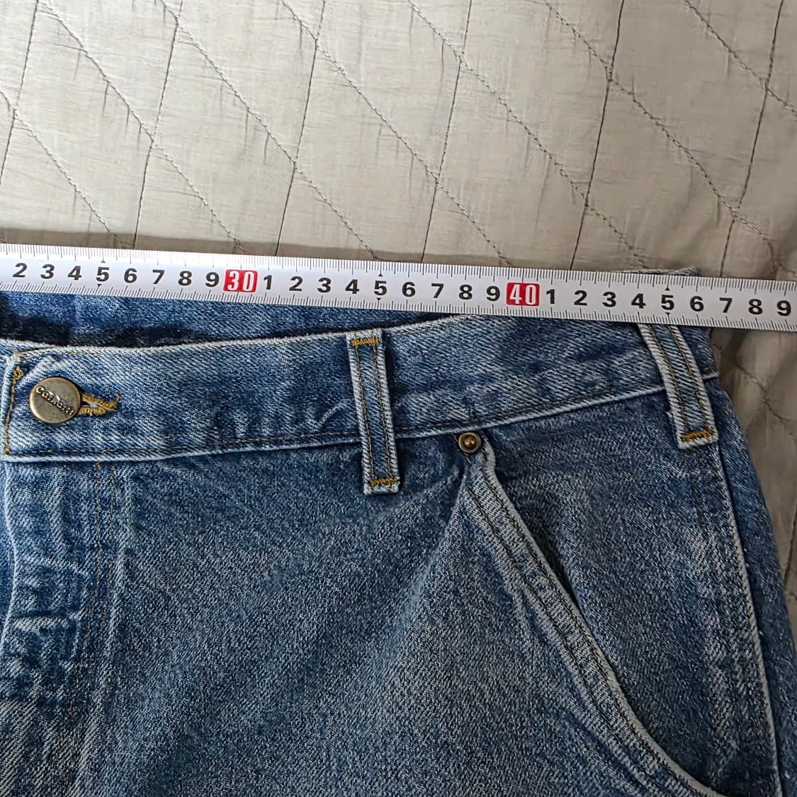 [38X32] 00s 칼하트 더블니 B73 DST 데님팬츠 굿컨디B-11 상품이미지7
