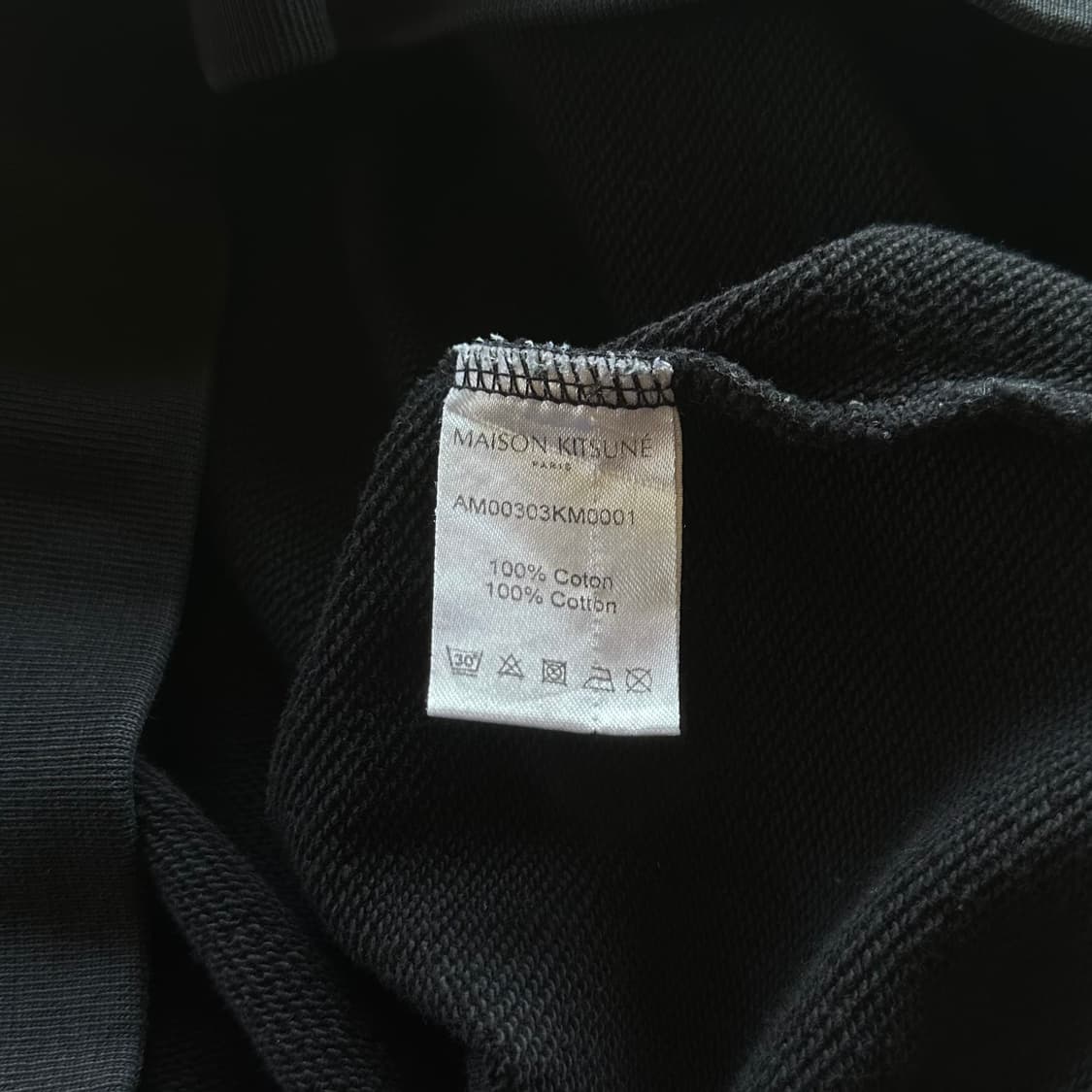 [L]메종키츠네 폭스헤드 블랙 맨투맨 상품이미지7