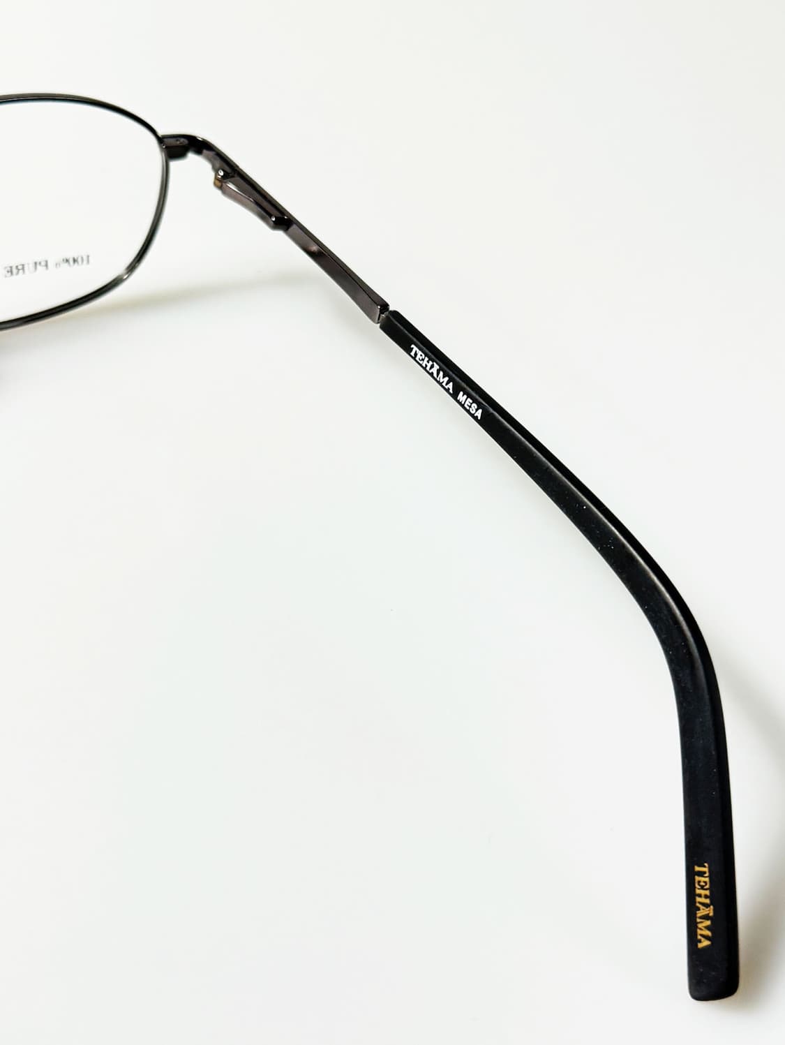 90s TEHAMA 퓨어 티타늄 슬림 스퀘어 빈티지 안경 상품이미지6