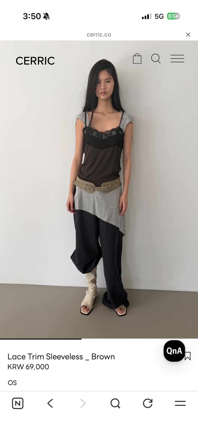 세릭 Lace Trim Sleeveless 상품이미지2