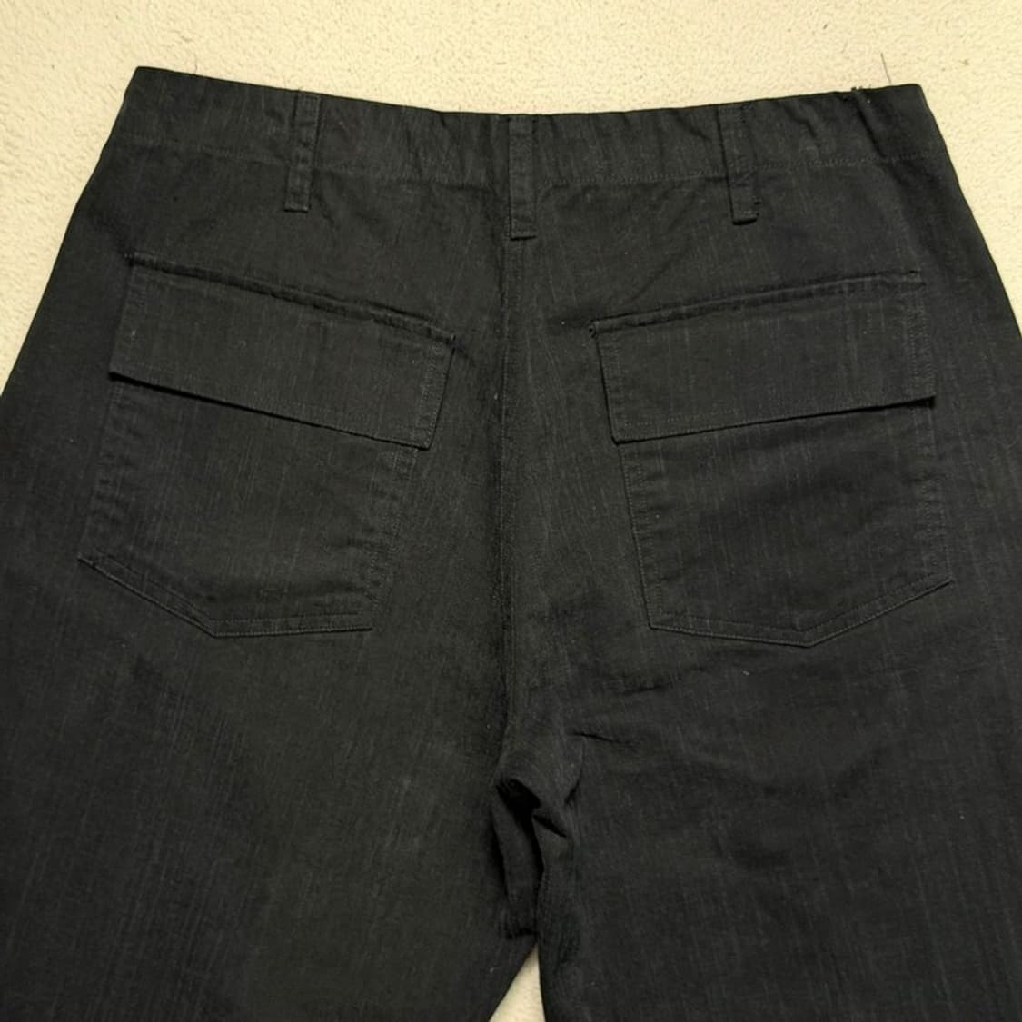 새상품 보세 카고 와이드 팬츠 블랙 OS 상품이미지4