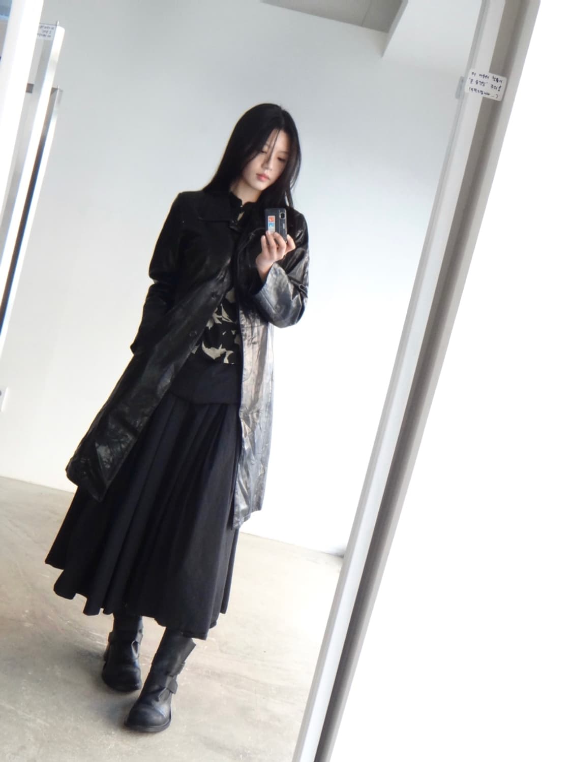 SURELLE JUILLET Crankle leather jacket 상품이미지4