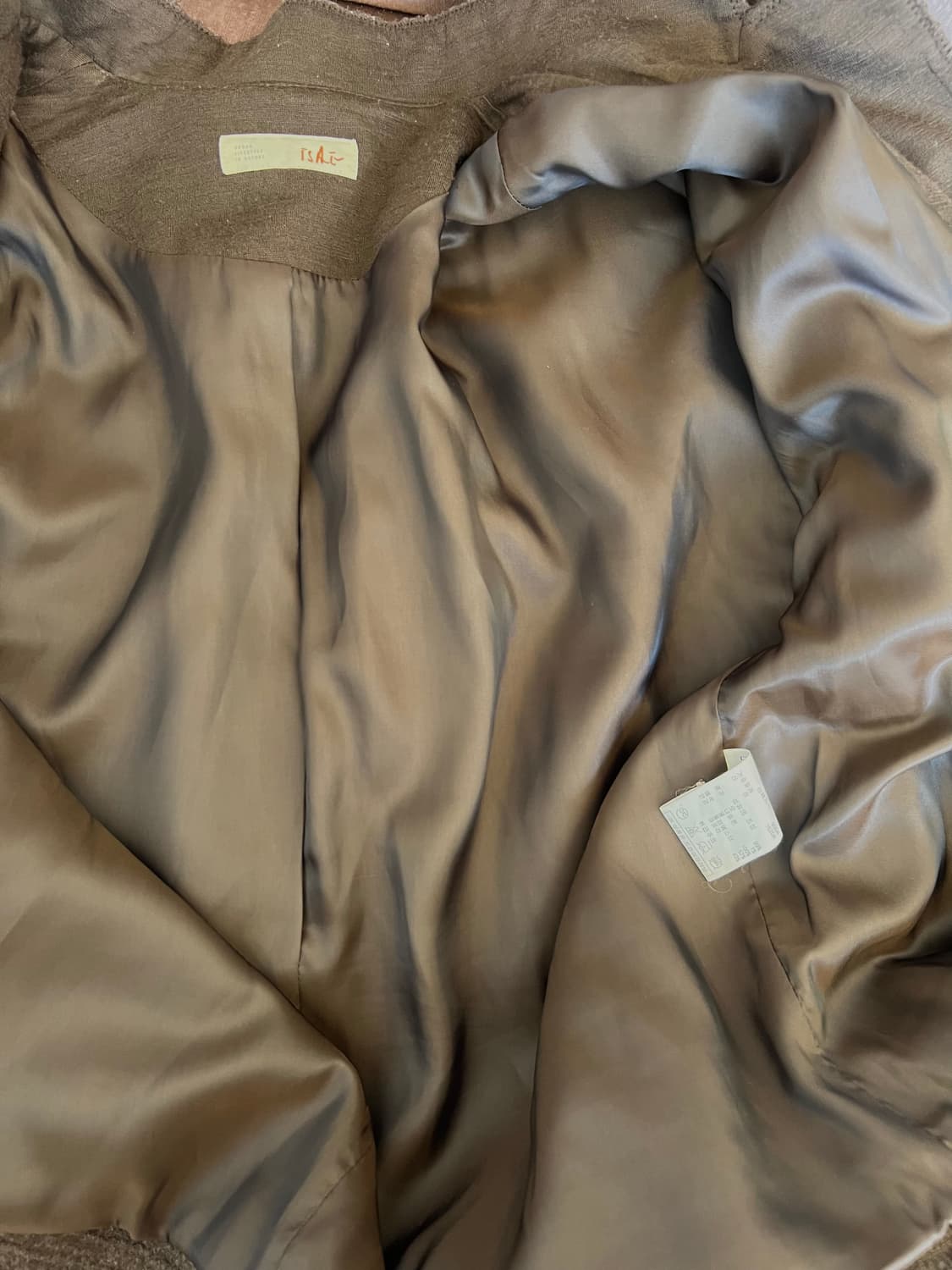 이새 isae 여성 브라운 간절기 울자켓 상품이미지6