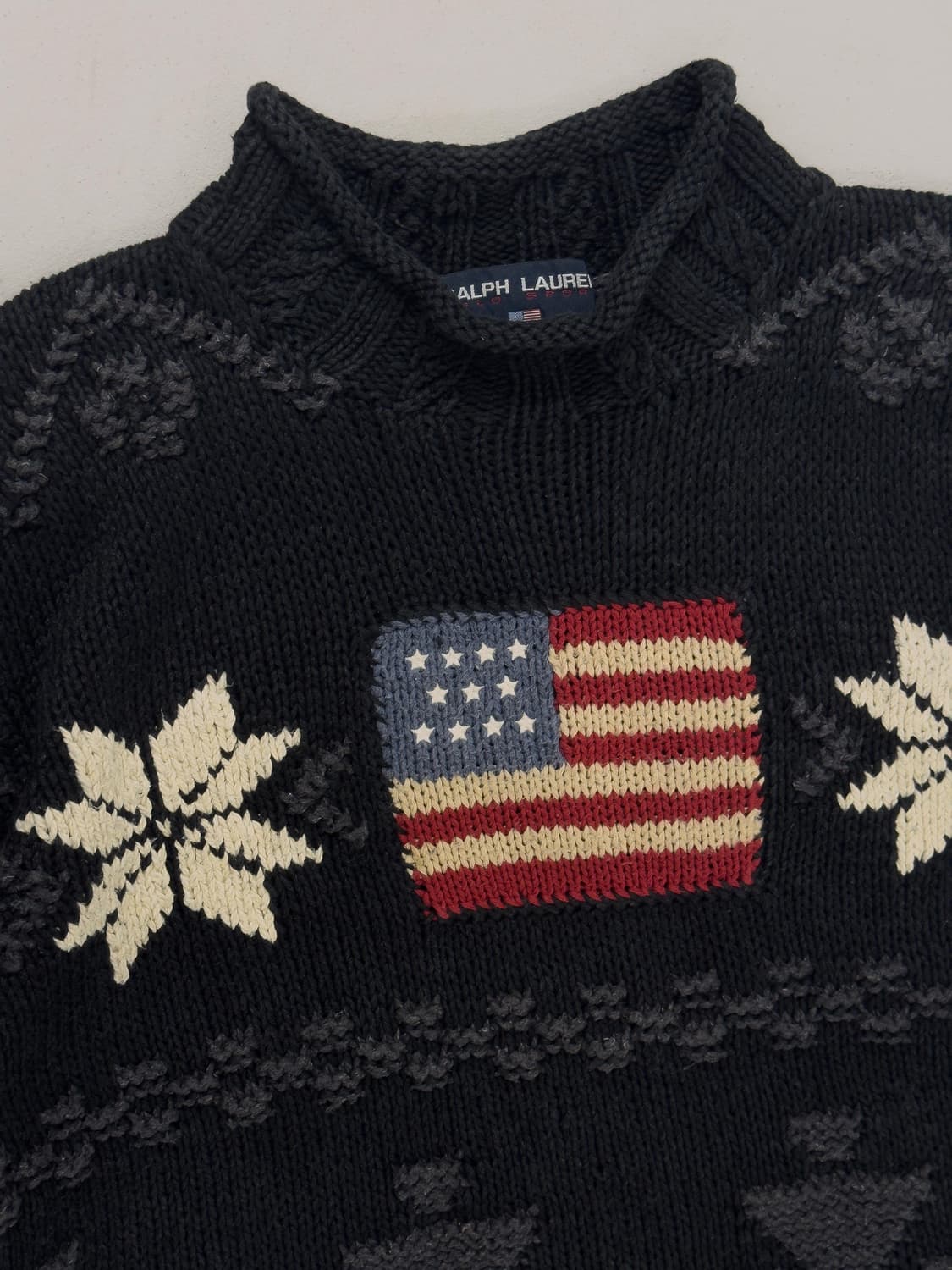 90년대 폴로 스포츠 성조기 스웨터 상품이미지5