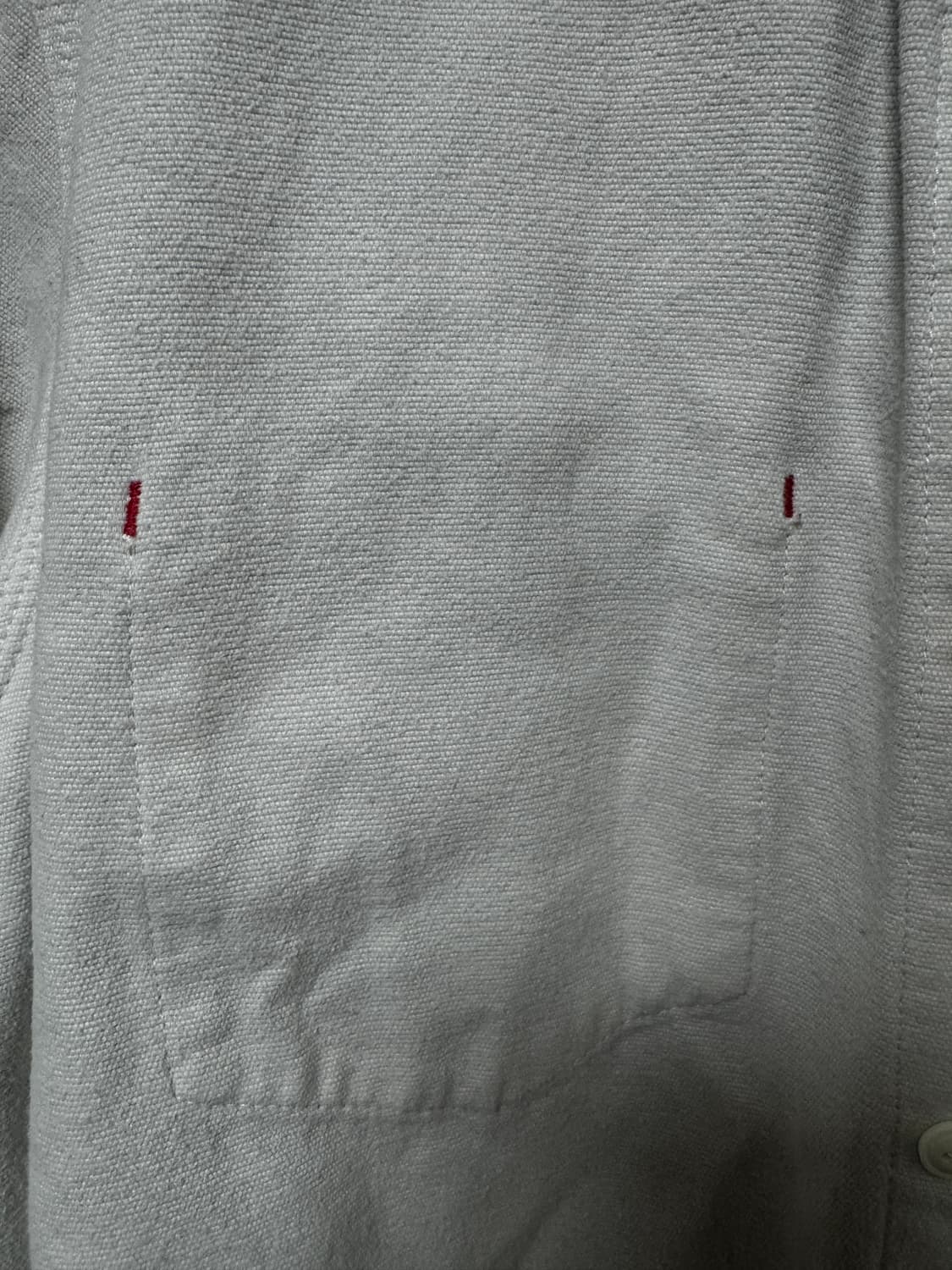 칼하트 WIP 로고 패치 오프화이트 셔츠 자켓 M 상품이미지4