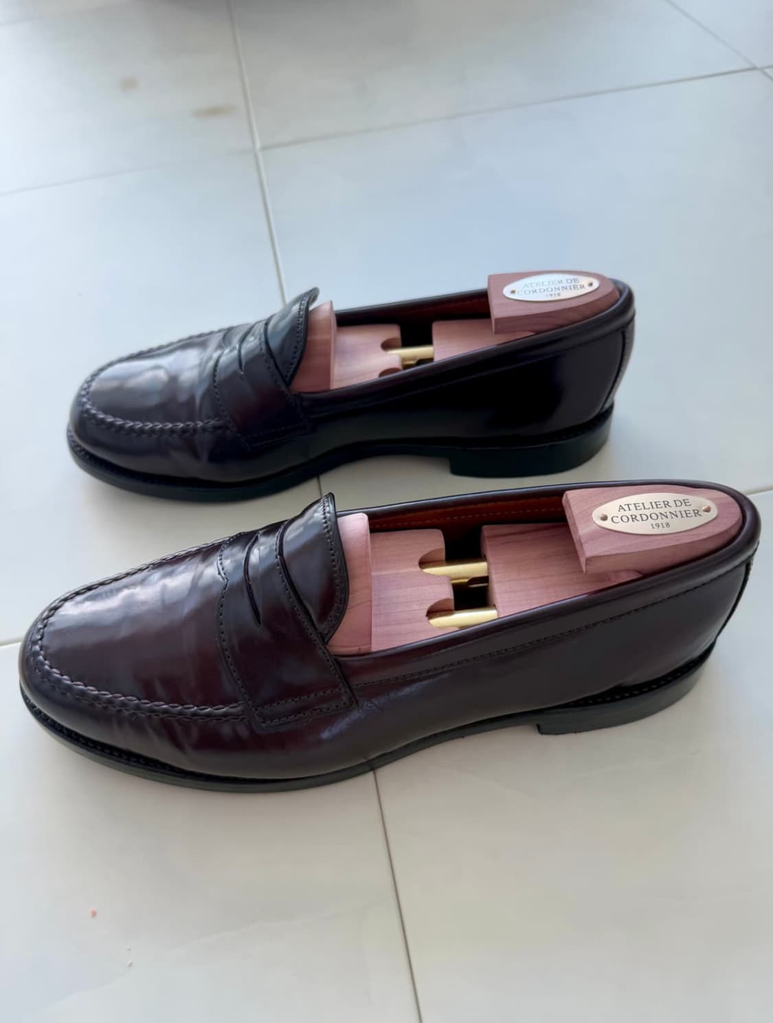 알든 986 버건디 코도반 페니로퍼 8.5e(270) 상품이미지3