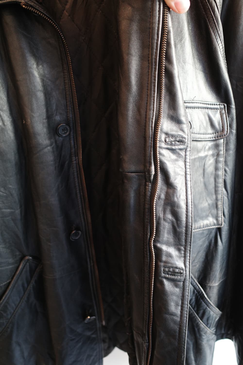 Japan brand 일본 브랜드 싱글 양가죽 코트 상품이미지4