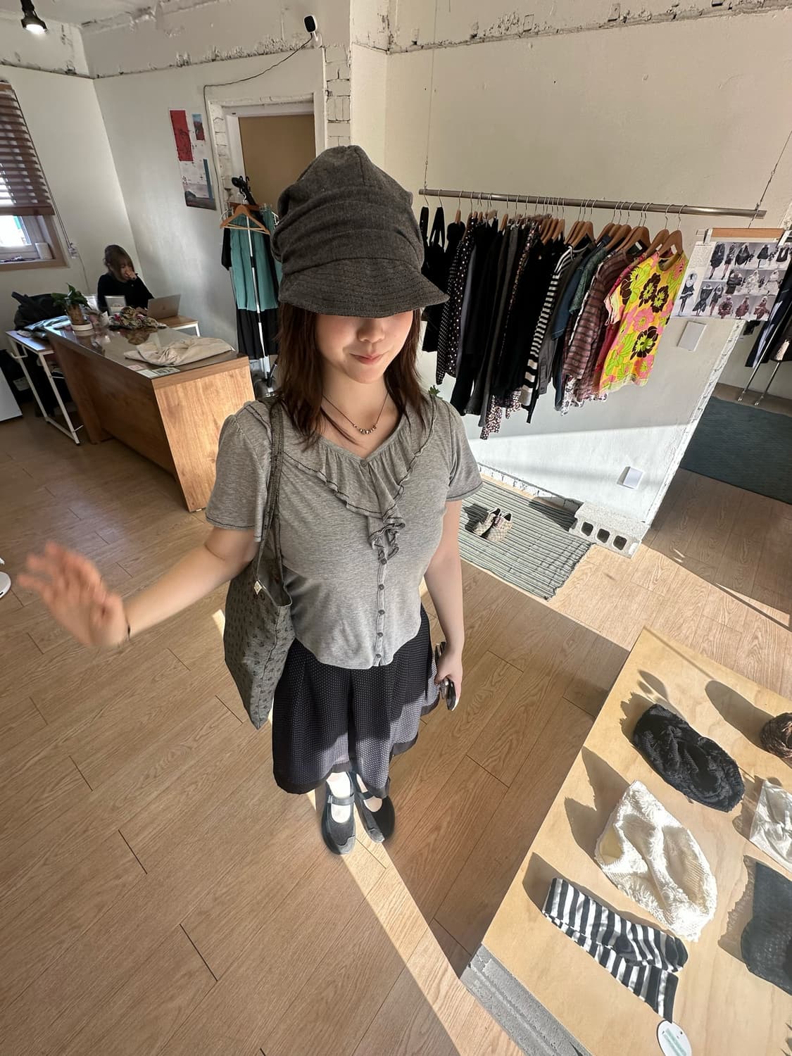 japanese vintage 프릴 셔츠 상품이미지3