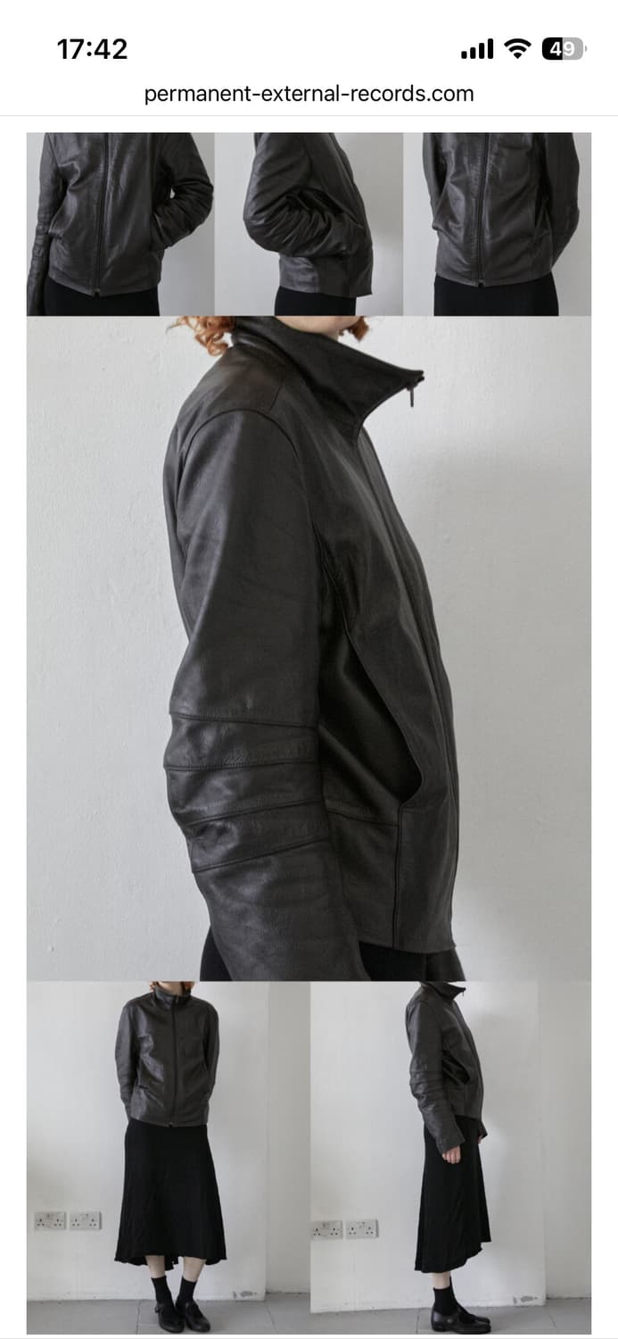 머듈 014 appendix leather jacket 블랙 4사이즈 상품이미지1