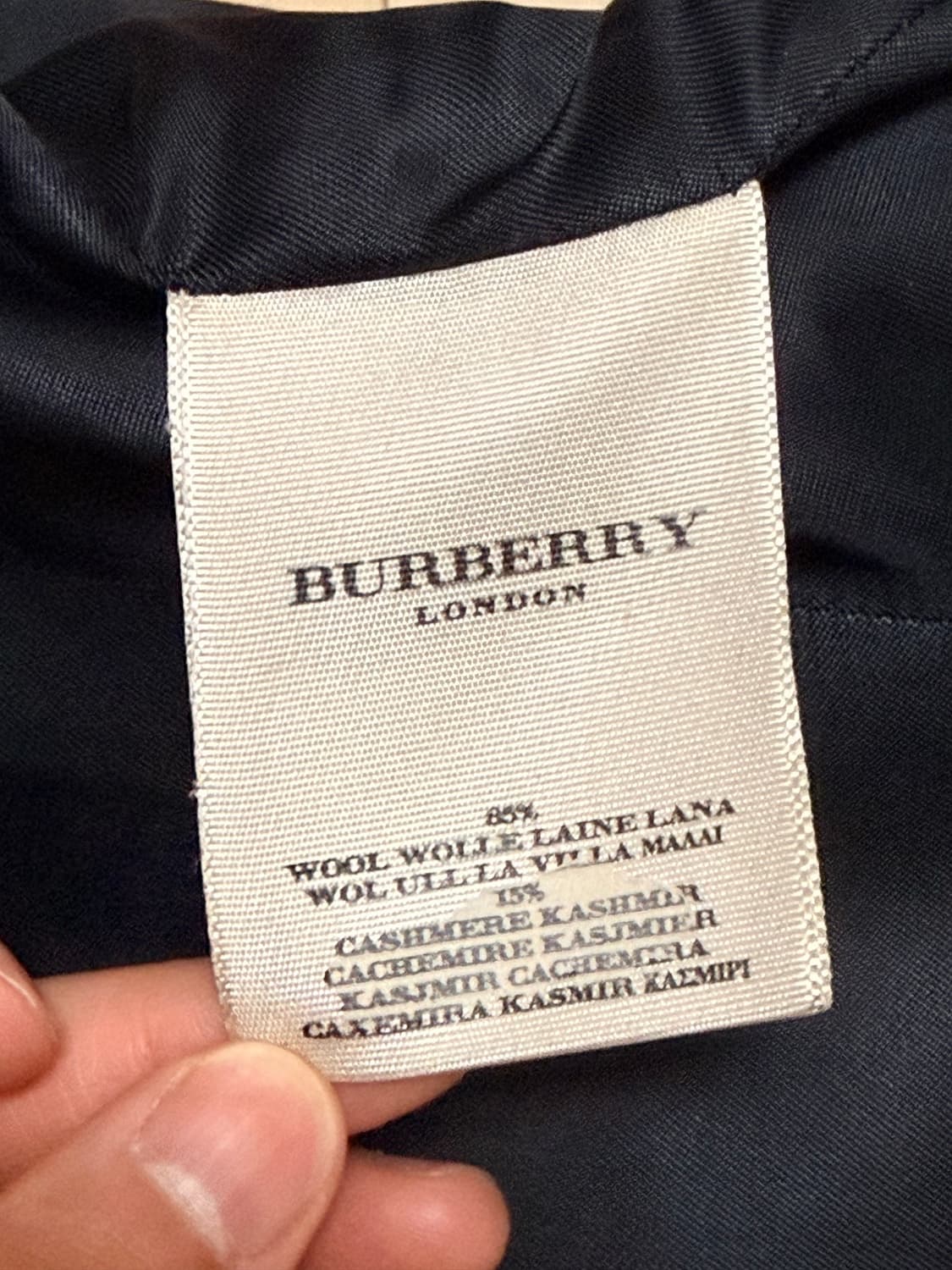 버버리 런던 블랙 코트 M 상품이미지6