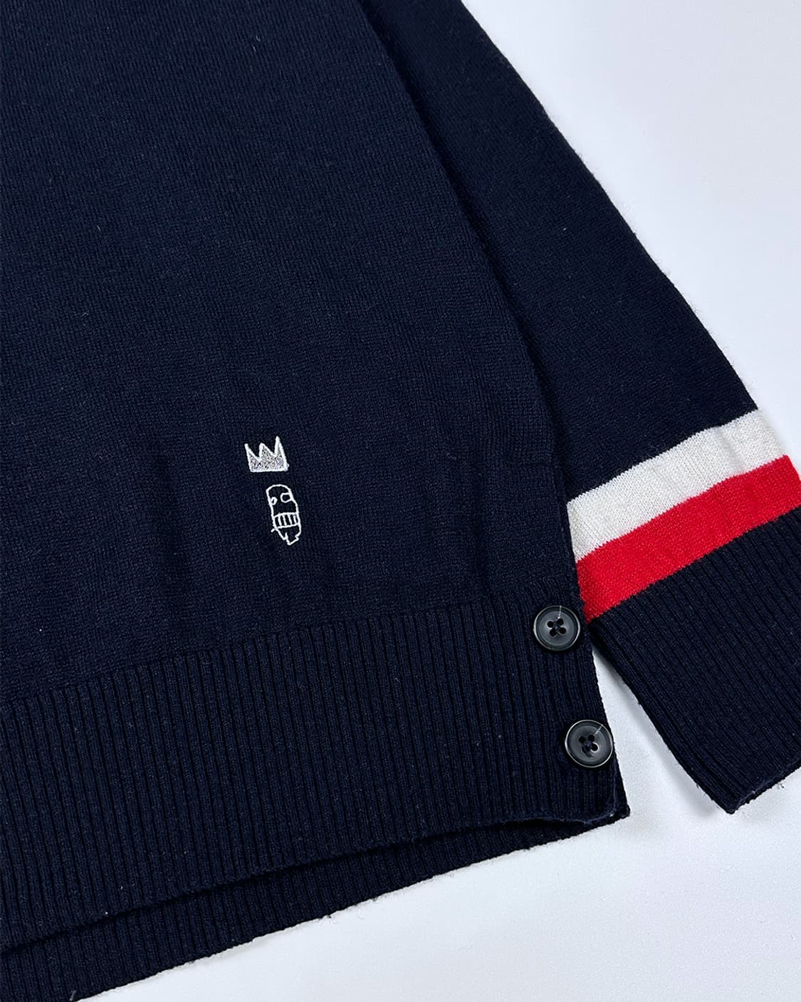 장미쉘바스키아 카라 니트 상품이미지3