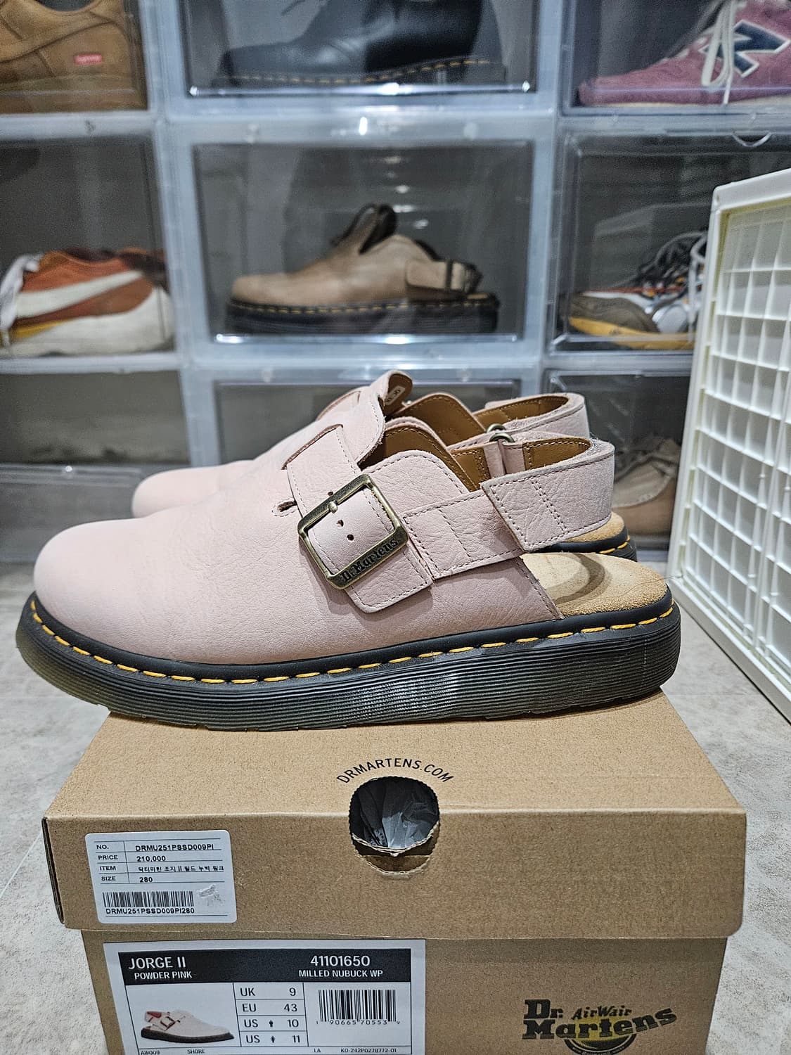 닥터마틴 조지 II 뮬- 파우더핑크 UK9(280) 상품이미지2