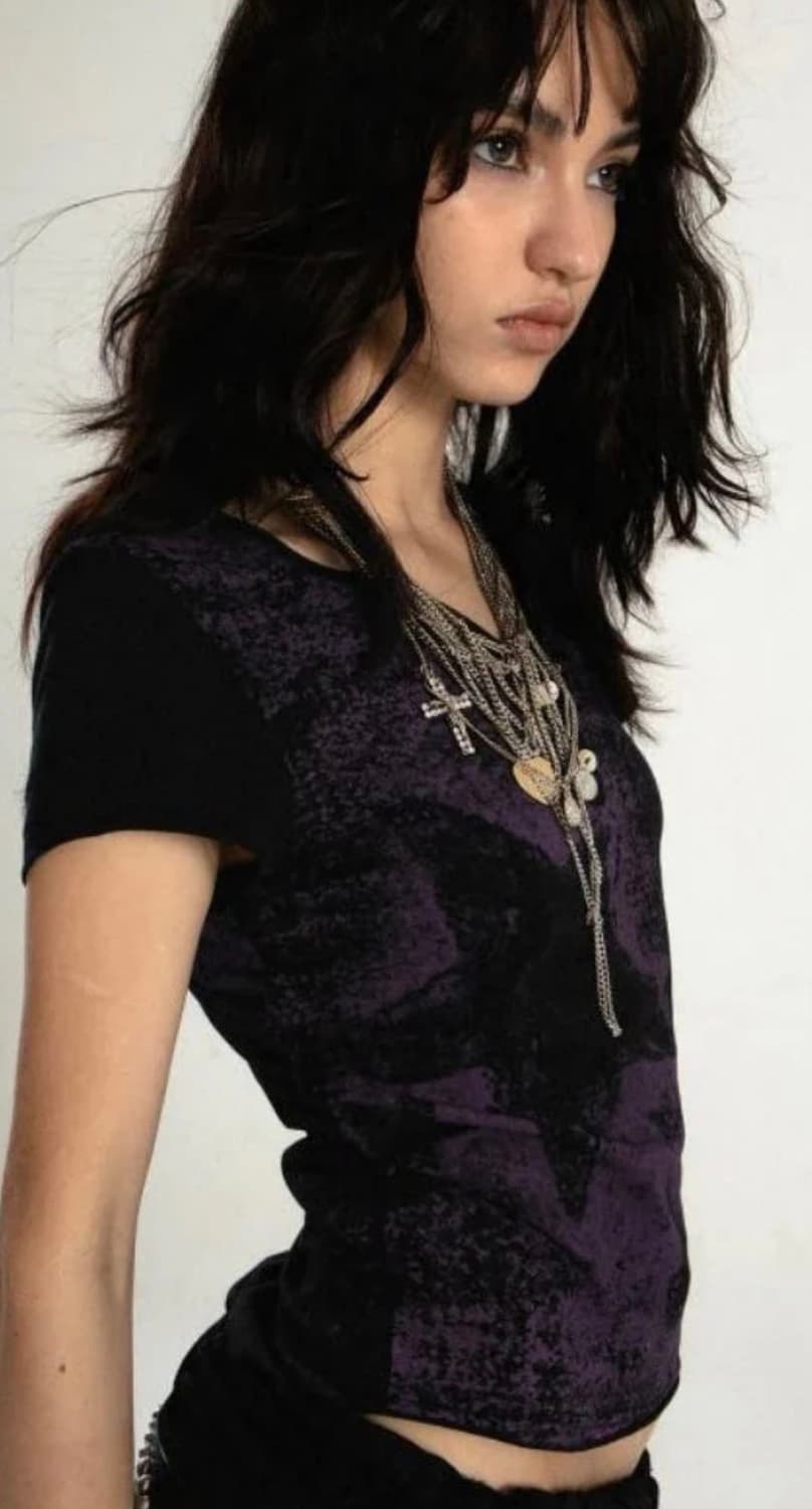 Punk y2k 프린팅 티셔츠 상품이미지2