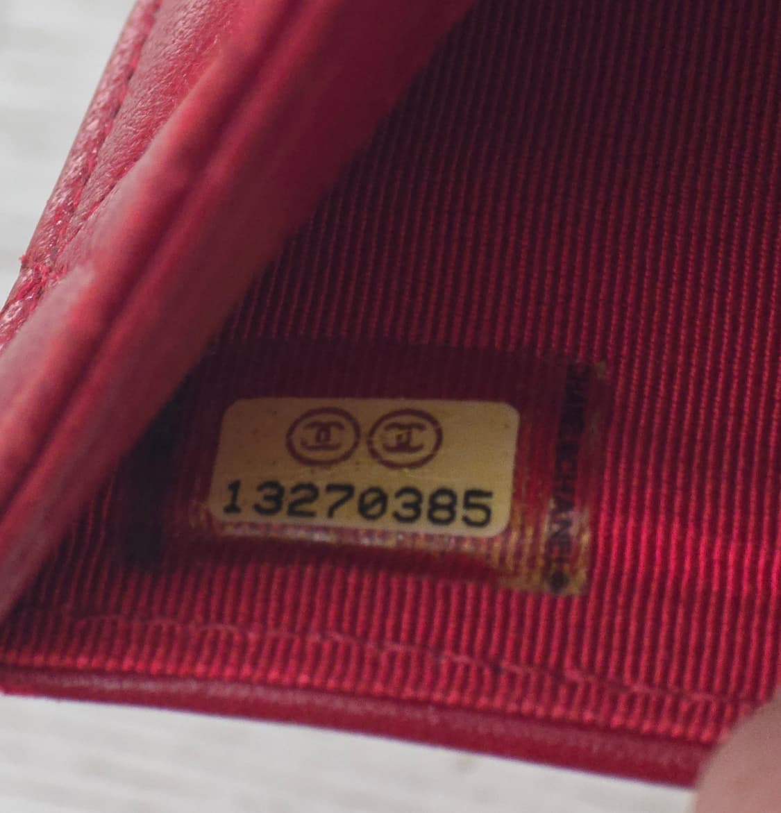 (정품) 샤넬 13번대 램스킨 장지갑 WOC (카드지갑 반지갑 명품 여성 상품이미지8