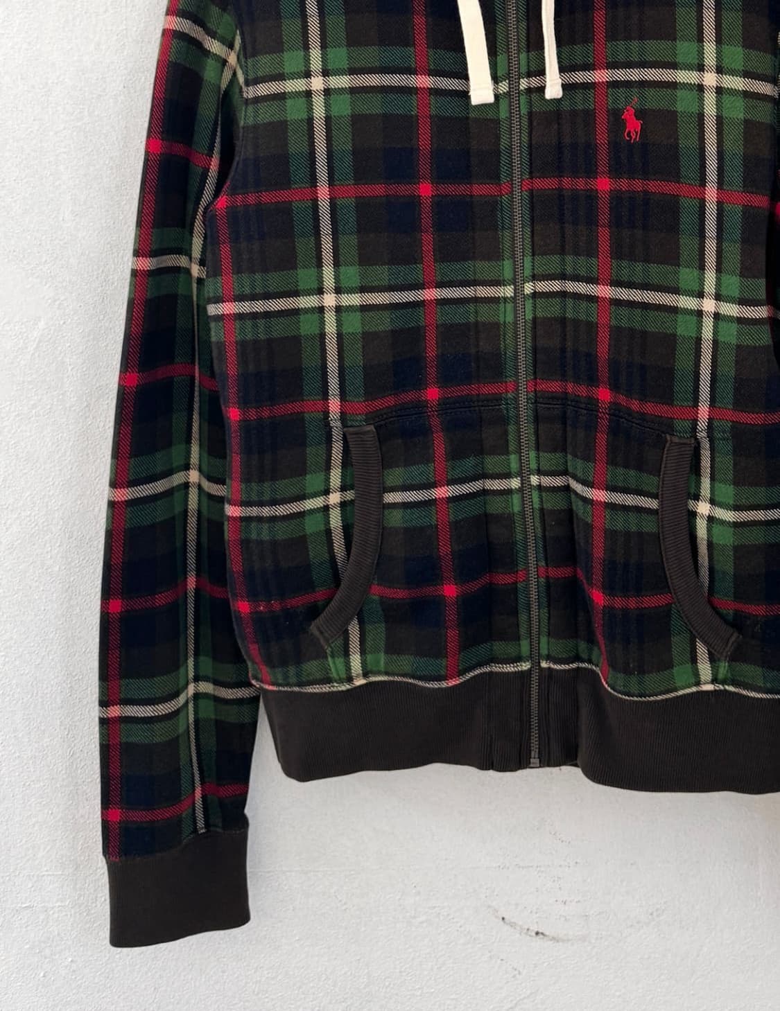 폴로 타탄체크 써멀 후드집업 상품이미지2