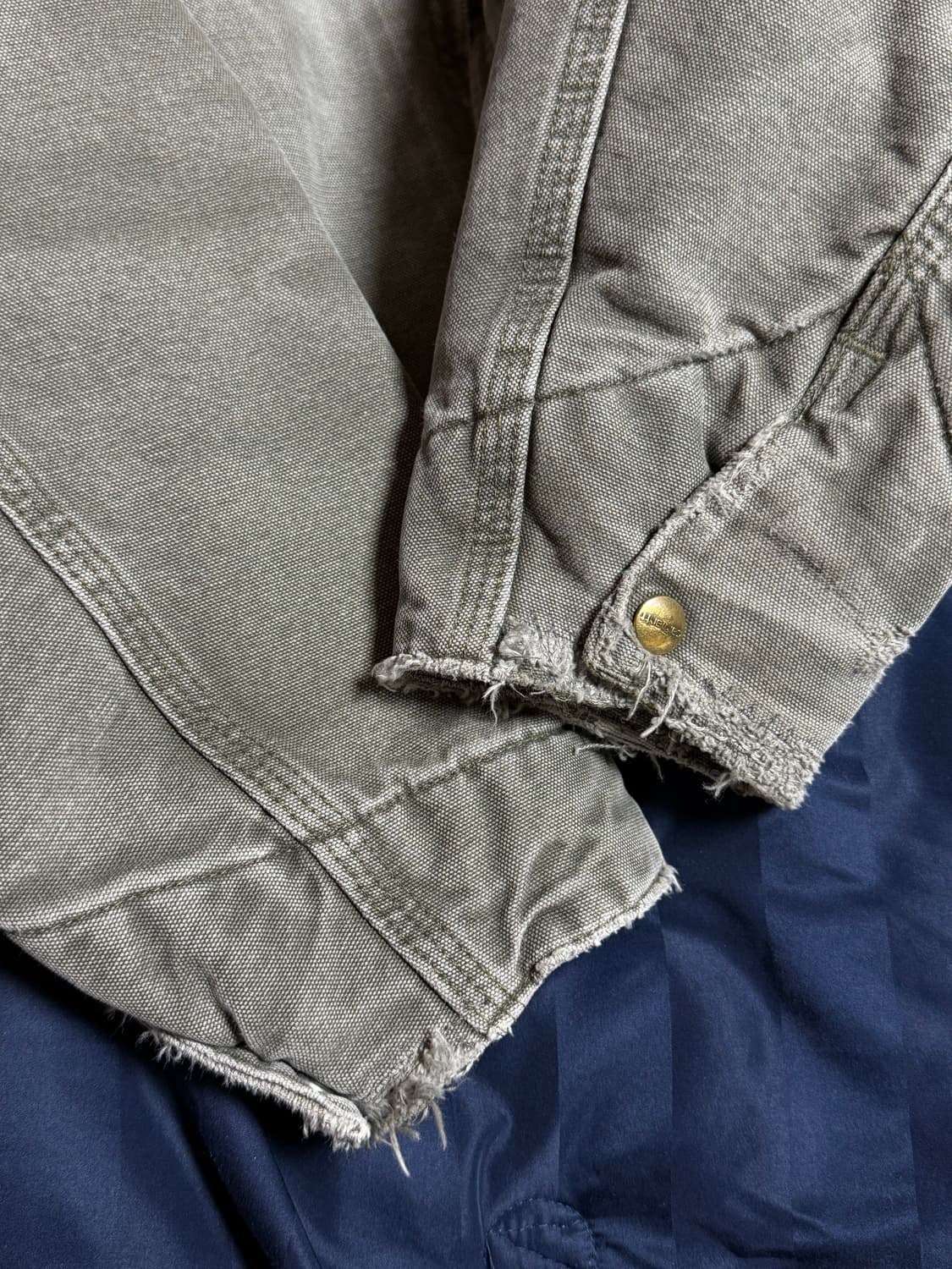 [L] 빈티지 칼하트 J76 디트로이트 자켓 모스 상품이미지6