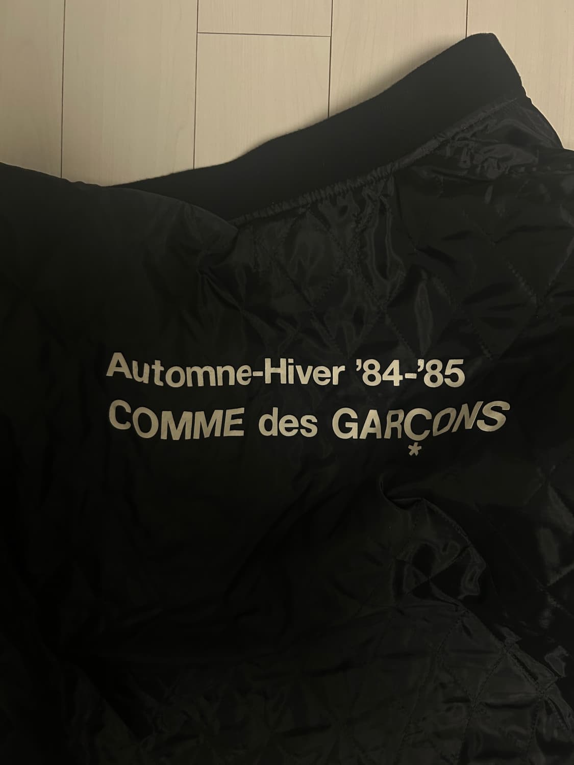 CDG 퀼티드 '84-85 스태프 블루종 블랙 XL 상품이미지2