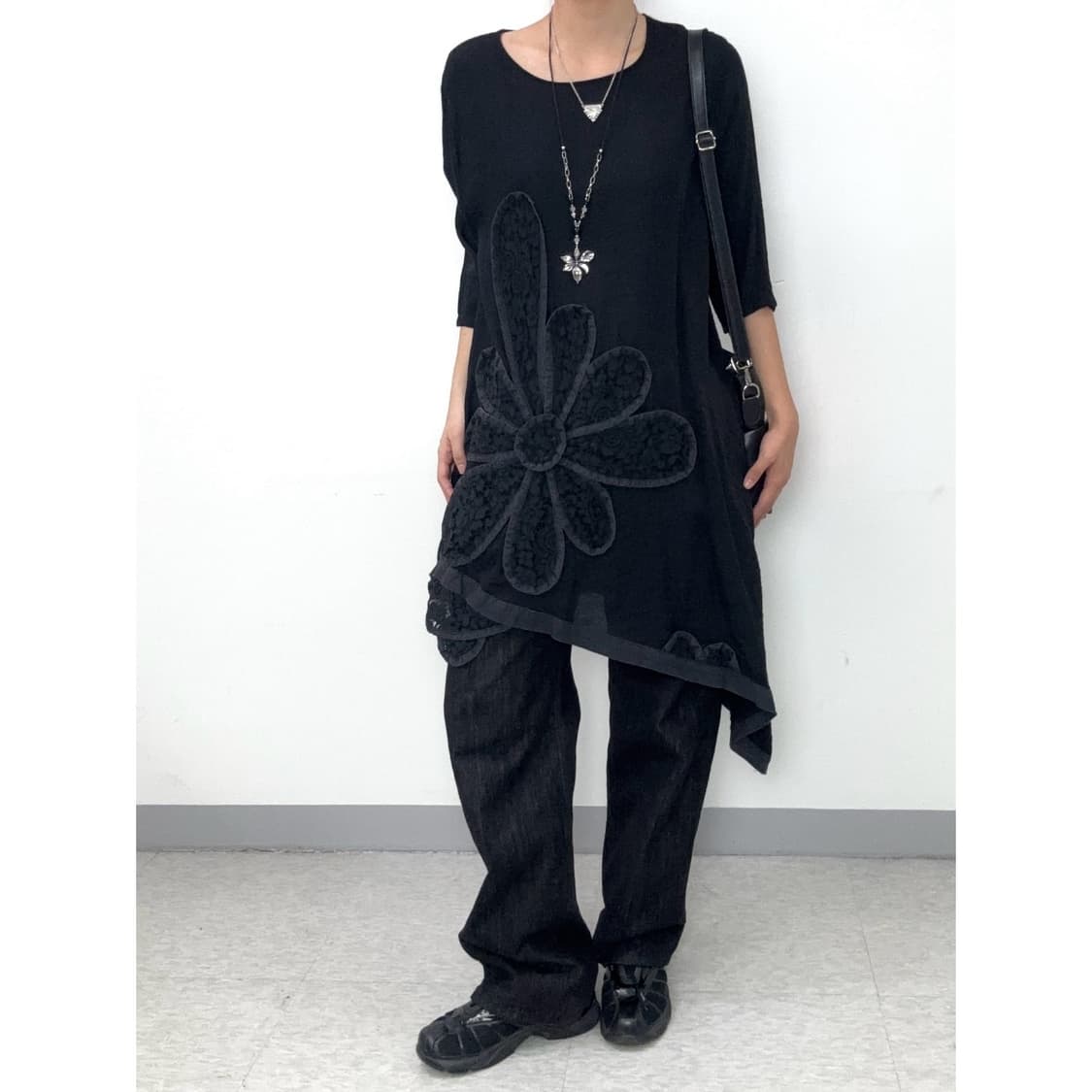 빈티지 블랙 에스닉 원피스 상품이미지2