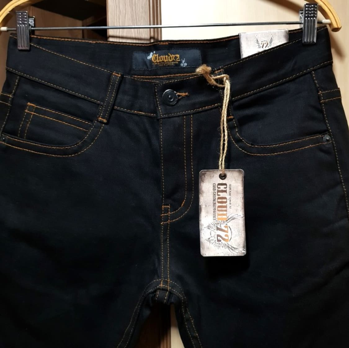 32 33/새옷/ 기사미 클러우드72 / 반코팅 왁스블랙진/ 2-414야 상품이미지2