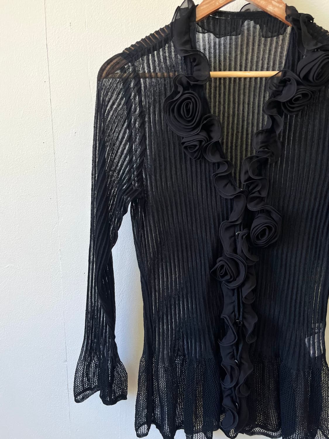 Chamois 플라워 시스루 가디건 상품이미지2