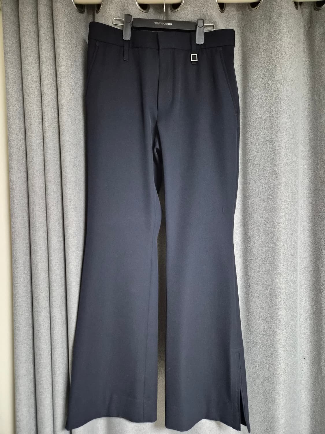 우영미 사이드 슬릿 플레어 부츠컷 팬츠 팝니다 솔리드옴므 타임옴므 상품이미지2