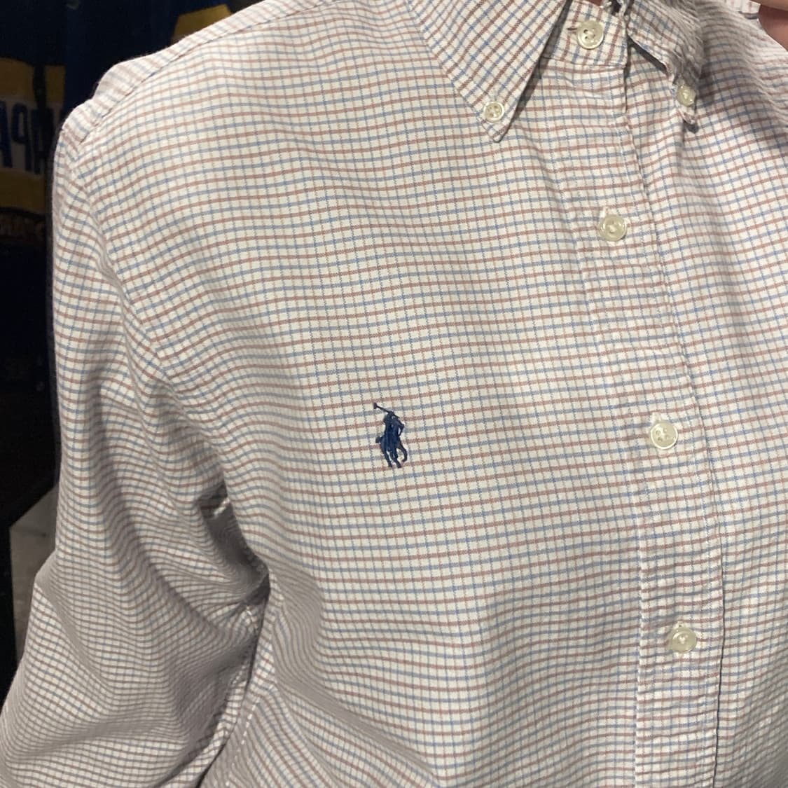 [IM] 폴로 랄프로렌 체크 셔츠 소라/브라운 상품이미지5
