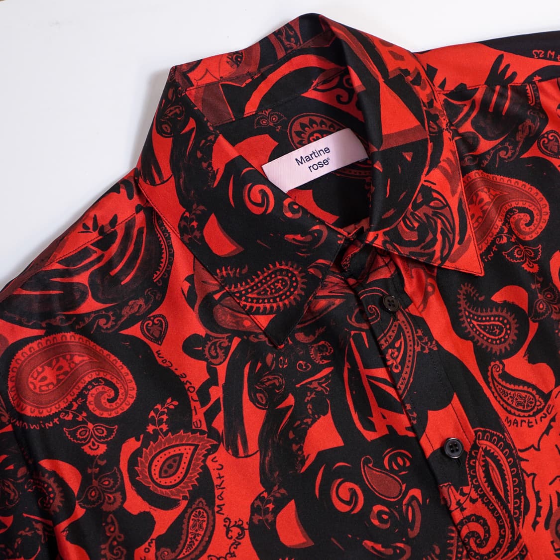 마틴로즈 23AW 클래식 실크 셔츠 상품이미지1